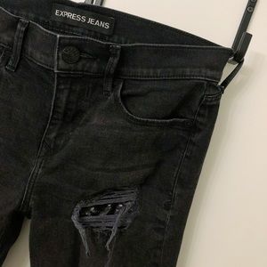 Express Black Denim Jeans